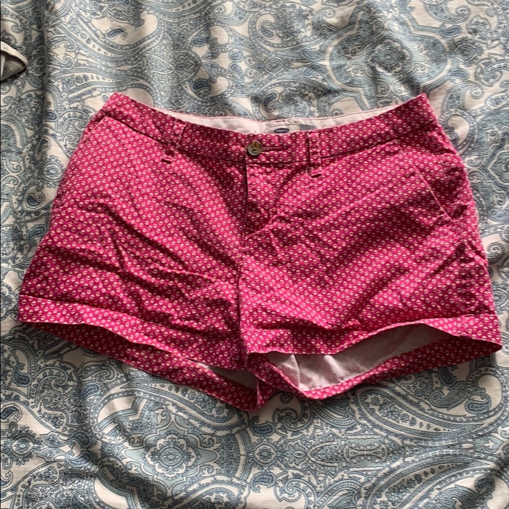 Pink flowered old navy size 2 shorts.